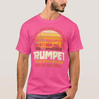 Jazz Musician Funny Trumpeter Gift Retro Trumpet T Shirt