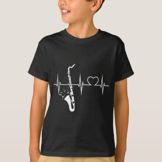 Jazz Musician Music Gifts Heartslag Bass Clarinet T Shirt