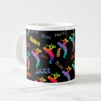 Jazz Musician Retro Music POP ART Jumbo Mugg
