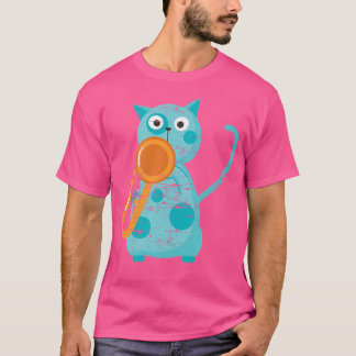Jazz Musician Trumpeter Cat Animal Trumpet T Shirt