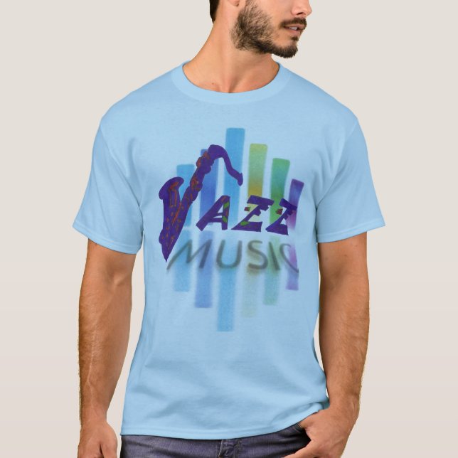 jazz-musik t-shirt (Framsida)