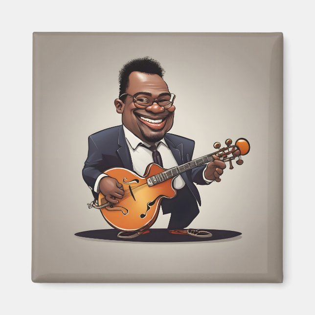 jazz musiker magnet (Framsidan)