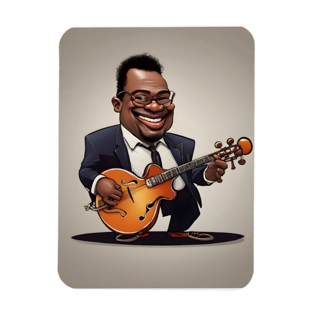 jazz musiker magnet (Vertikal)