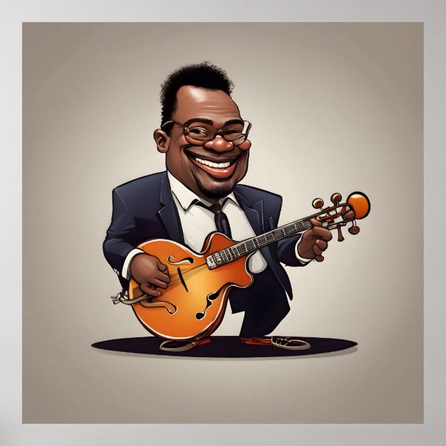 jazz musiker poster (Framsidan)