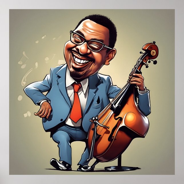 jazz musiker poster (Framsidan)