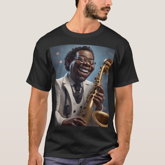 jazz musiker t shirt (Framsida)