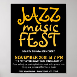 Jazz musikfest poster