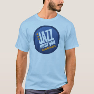 Jazz nära dig grundläggande New Orleans manar Tee Shirt
