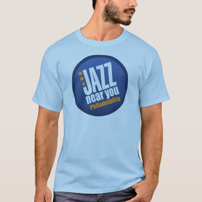 Jazz nära dig Philadelphia manar kortärmad Tröja (Framsida)