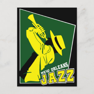 jazz new orleans vykort