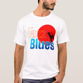 Jazz och Blues Music Älskare T Shirt