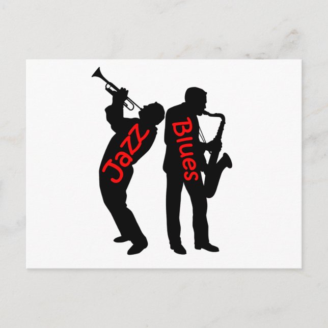 Jazz och Blues Vykort (Framsida)