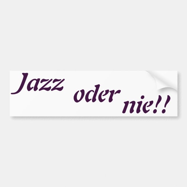 jazz oder nie bildekal (Framsidan)