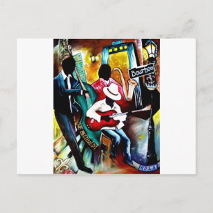 Jazz on Bourbon St..jpg Vykort