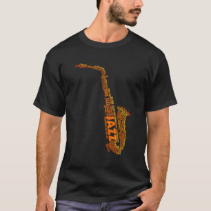 Jazz Ord i Sachophone T Shirt