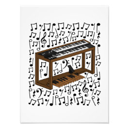 Jazz Organ Musik noter Organist Musician Fototryck