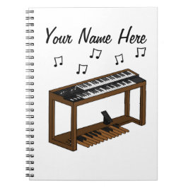 Jazz Organ Organist Music Teacher Anpassningsbar Anteckningsbok