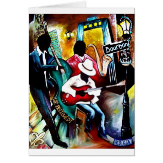 Jazz på Bourbon St..jpg Hälsningskort