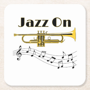 Jazz på underlägg papper kvadrat
