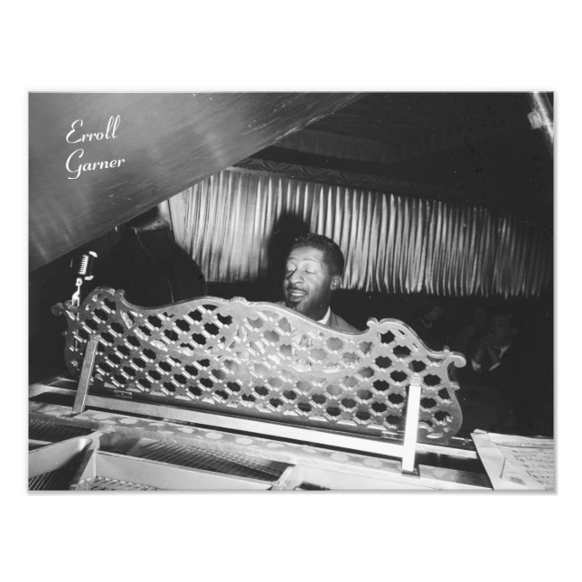 Jazz Pianist Erroll Garner Fototryck (Framsidan)