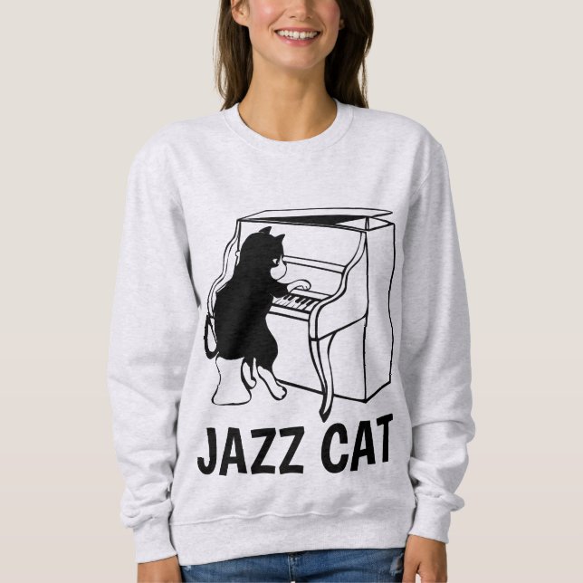 JAZZ PIANO CAT T-shirts (Framsida)