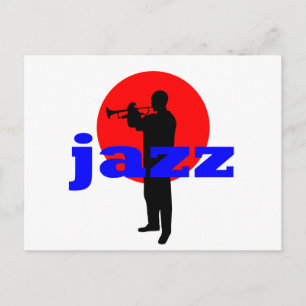Jazz Player Vykort