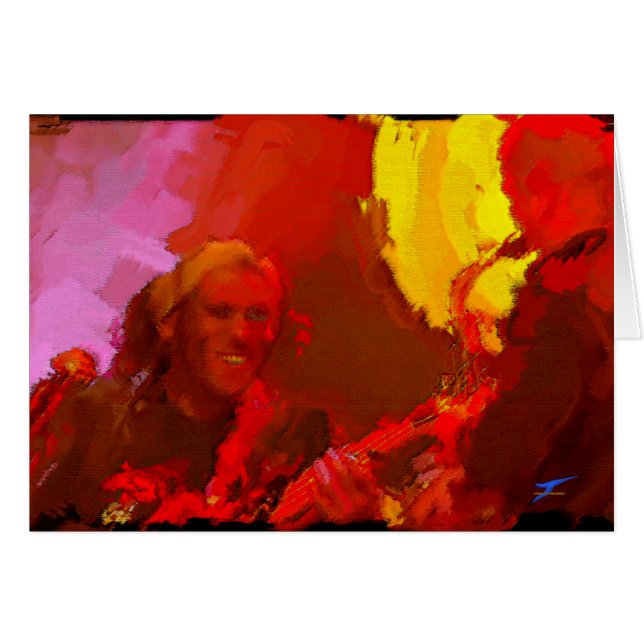 Jazz Players 1 Hälsningskort (Framsidan Horizontal)