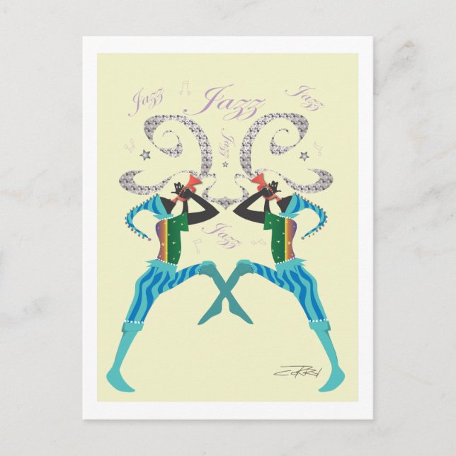 Jazz Postcards Vykort (Framsida)