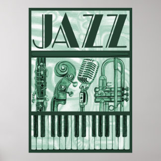 Jazz Poster Grönt
