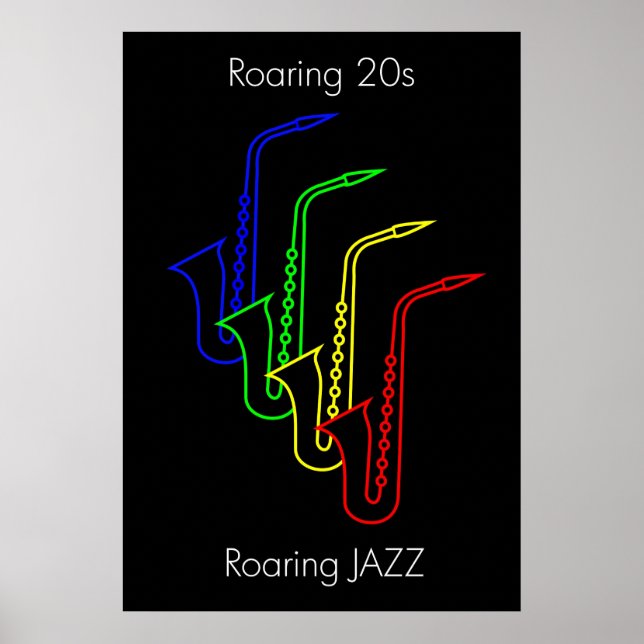 JAZZ - Raring 20-tal - Raring JAZZ Poster (Framsidan)