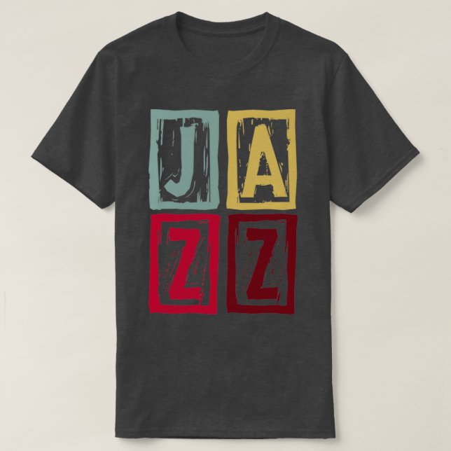 Jazz retro 2 t shirt (Design framsida)