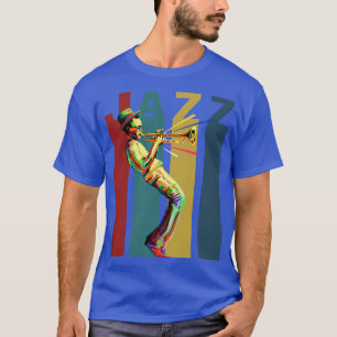 Jazz Retro-design med en jazz-trumpetspelare 1 T Shirt