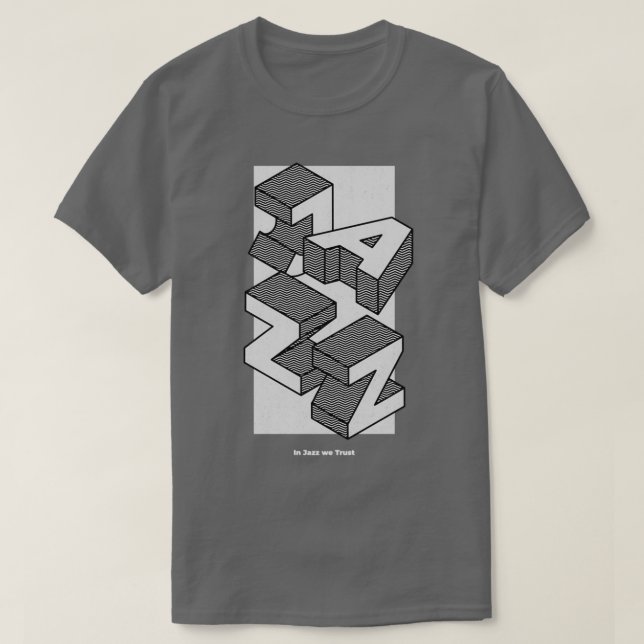 Jazz Retro Saxophonist 5 T Shirt (Design framsida)