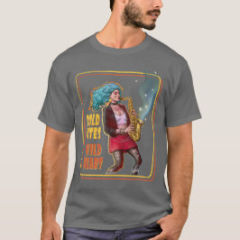 Jazz Rock Tjej Kraft – Saxofonspelare T Shirt