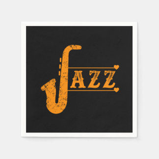 Jazz Saxophone Band Music Saxophonist Alto Gift Pappersservett