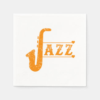 Jazz Saxophone Band Music Saxophonist Alto Gift Pappersservett