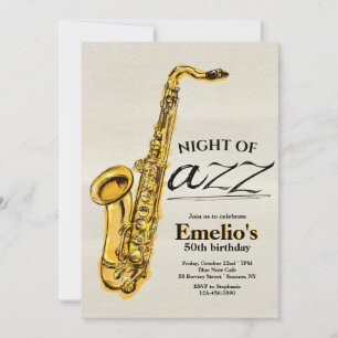 Jazz Saxophone-inbjudan Inbjudningar