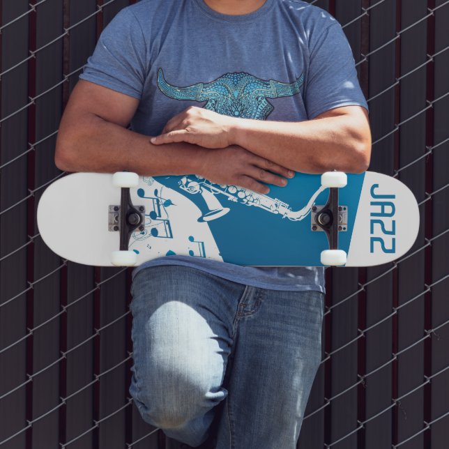 Jazz Saxophone Mini Skateboard Bräda 18,5 Cm (Utomhus 3)