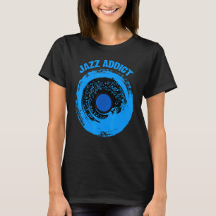 Jazz Saxophone Music Lakan noterar Blue Shades Jaz T Shirt