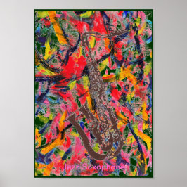 Jazz Saxophone Poster