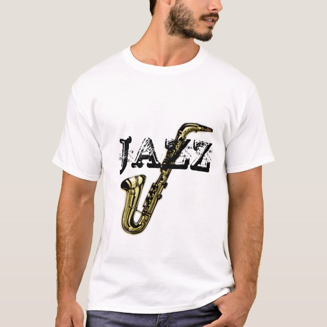 Jazz Saxophone T-shirt (Framsida)