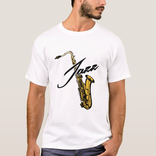 Jazz Saxophone Tee (Framsida)