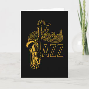 Jazz Saxophonist Gift Kort