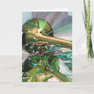Jazz Shine Blank Note Card - anpassat Kort