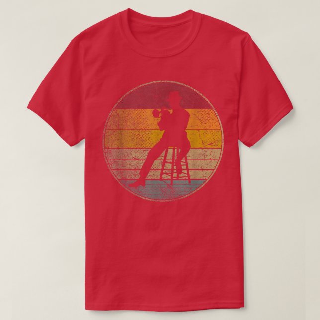 Jazz Shirt Fest Festival Sol Retro Music Trumpet M T Shirt (Design framsida)