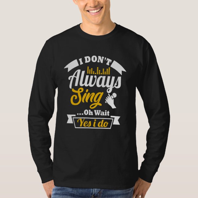 Jazz Singer för sångare är Underbar Sjunga T Shirt (Framsida)