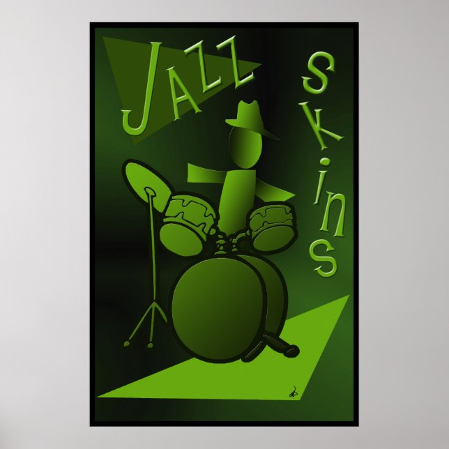 Jazz-Skinsar Poster Skriv ut (Framsidan)