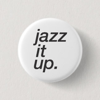 "Jazz som det" knäppas upp (vit) Knapp
