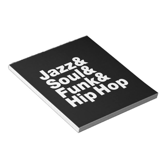 Jazz & Soul & Funk & Hip hop Anteckningsblock (Vinklad)