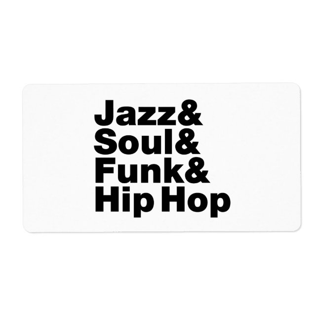 Jazz & Soul & Funk & Hip hop Fraktsedel (Framsidan)